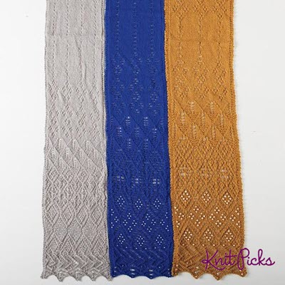Knit-able kiss-lace-scarves